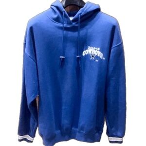 NFL Pro Line Blue Dallas Cowboys Hoodie Sweatshirt. Sz L
